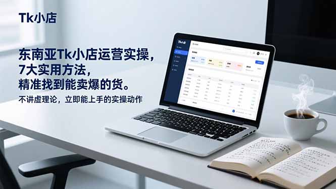 东南亚Tk小店运营实操,7大实用方法,精准找到能卖爆的货。不讲虚理论,立即能上手的实操动作-初遇资源网