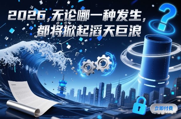 付费文章:2026,无论哪一种发生,都将掀起滔天巨浪-初遇资源网