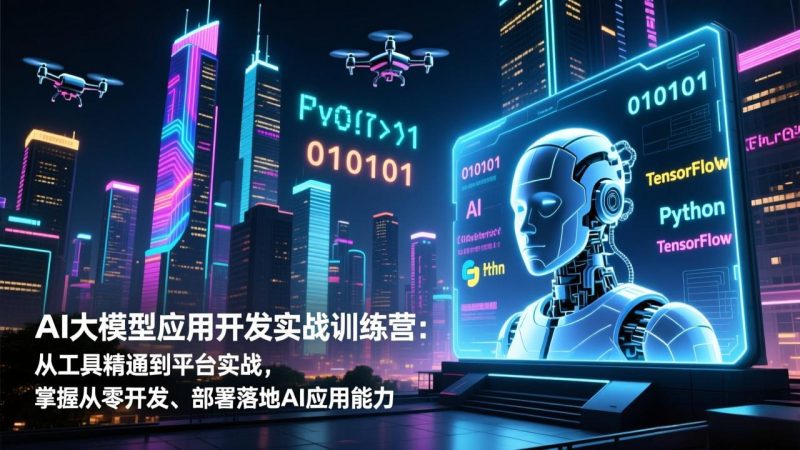 AI大模型应用开发实战训练营:从工具精通到平台实战,掌握从零开发、部署落地AI应用能力-初遇资源网