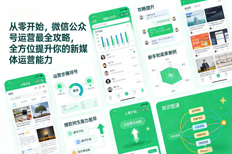 从零开始，微信公众号运营最全攻略，全方位提升你的新媒体运营能力-初遇资源网