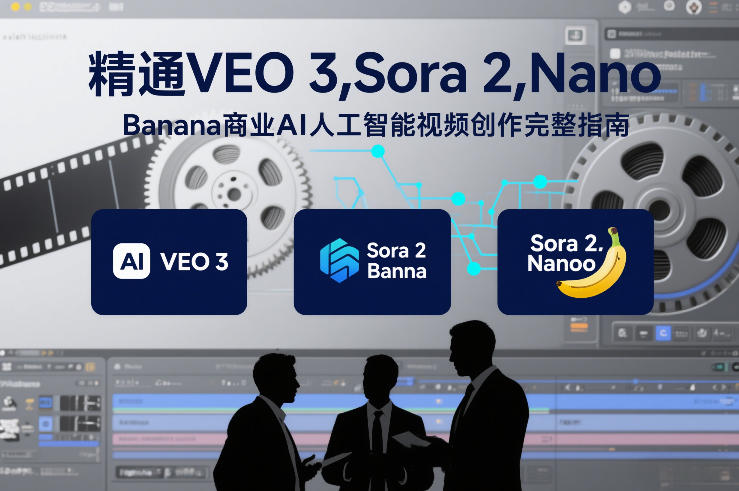 精通VEO 3,Sora 2,Nano Banana商业AI人工智能视频创作完整指南-初遇资源网
