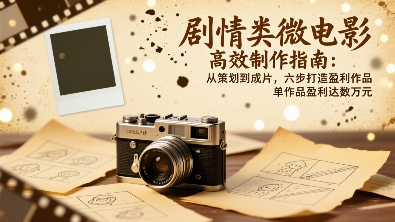【中创网】剧情类微电影高效制作指南：从策划到成片，六步打造盈利作品，单作品盈利达数万元 - 初遇资源网