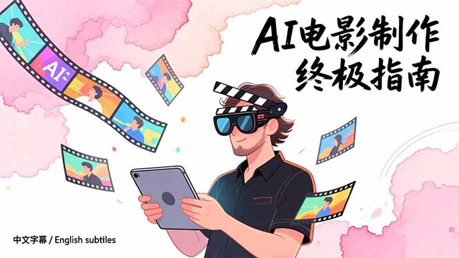 AI电影制作终极指南:从创意到成片,系统掌握智能影视全流程实战课(中英字幕)-初遇资源网