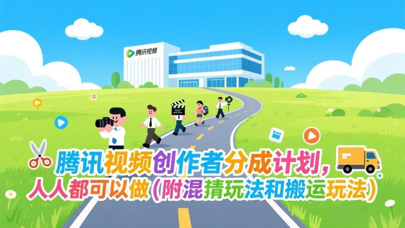 腾讯视频创作者分成计划,人人都可以做(附混剪玩法和搬运玩法)-初遇资源网