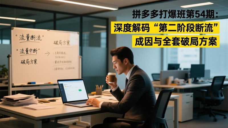 拼多多打爆班第54期:深度解码“第二阶段断流”成因与全套破局方案-初遇资源网