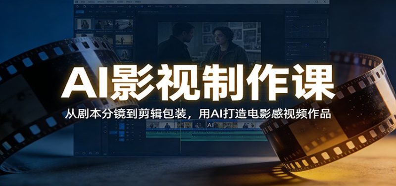 AI影视制作课:从剧本分镜到剪辑包装,用AI打造电影感视频作品-初遇资源网