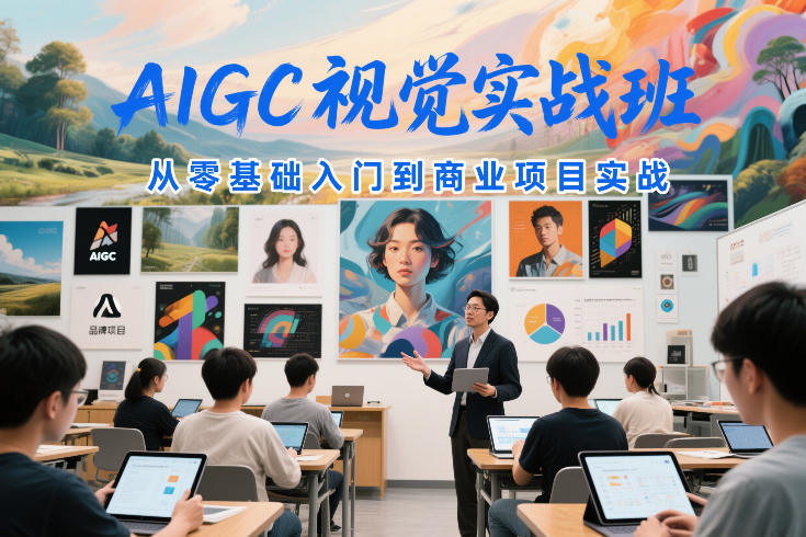 AIGC视觉实战班,从零基础入门到商业项目实战-初遇资源网