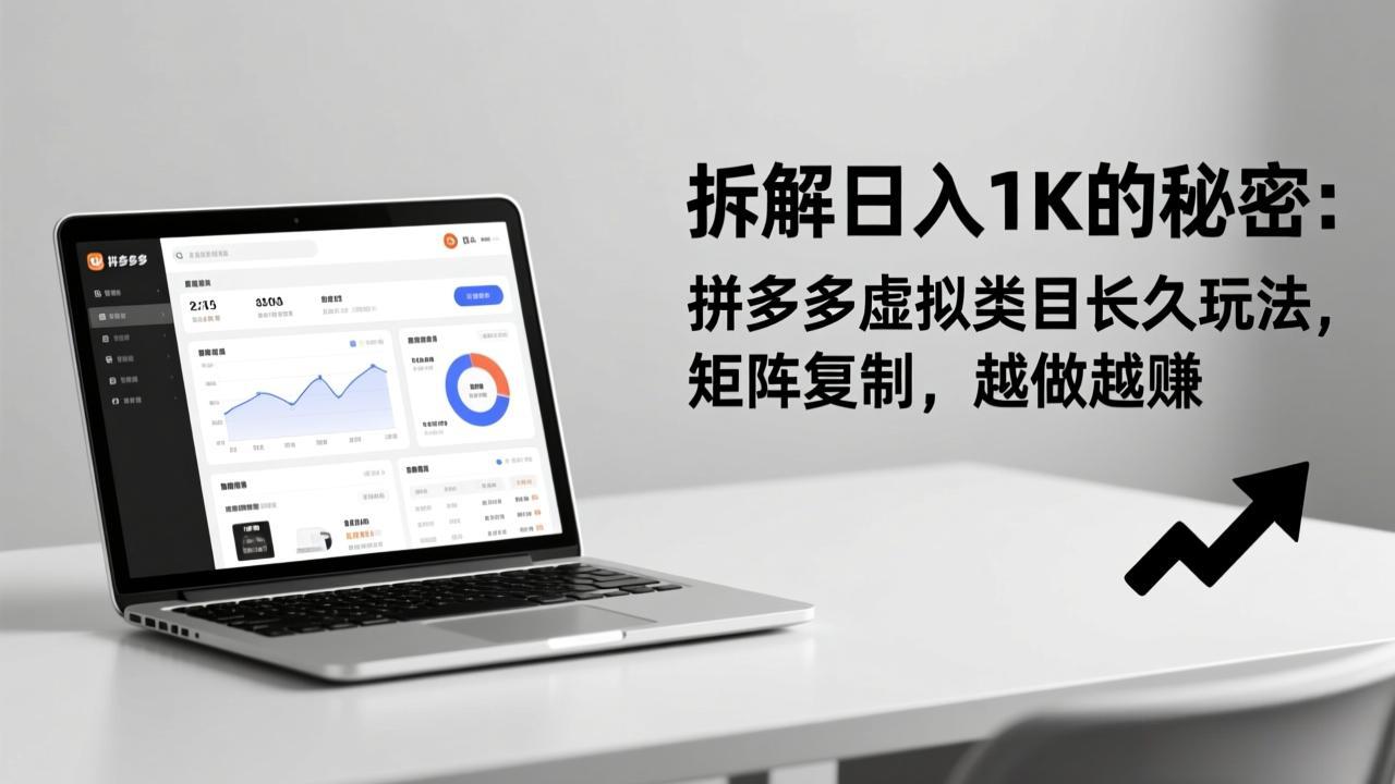 【中创网】拆解日入 1K 的秘密：拼多多虚拟类目长久玩法，矩阵复制，越做越赚 - 初遇资源网