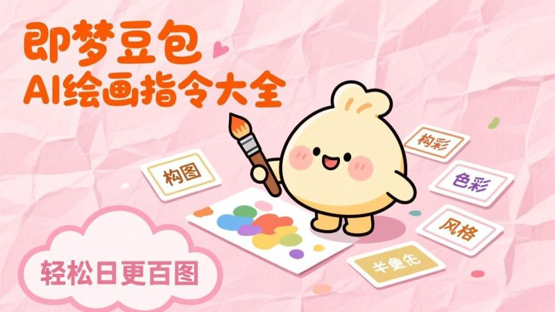 即梦豆包AI绘画指令大全:海量关键词库一键复制,出图效率提升10倍,轻松日更百图-初遇资源网