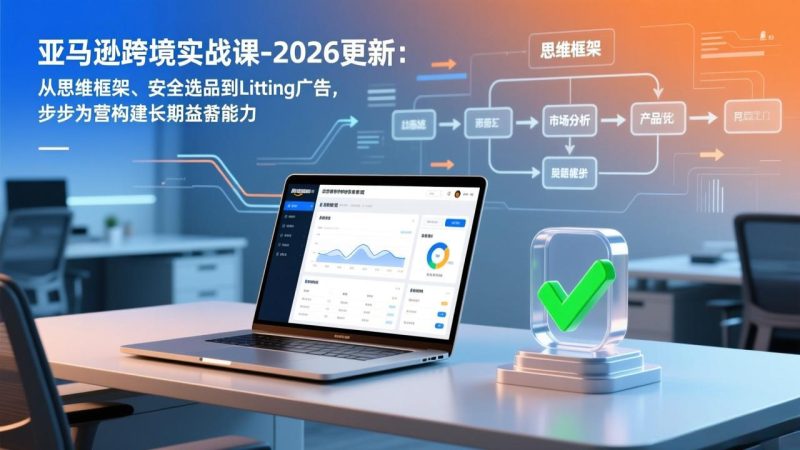 亚马逊跨境实战课-2026更新:从思维框架、安全选品到Listing广告,步步为营构建长期盈利能力-初遇资源网