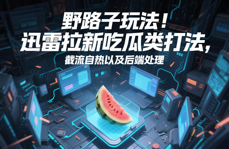 野路子玩法!迅雷拉新吃瓜类打法,截流自热以及后端处理-初遇资源网