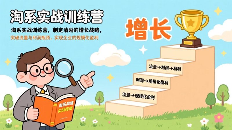淘系实战训练营(更新),制定清晰的增长战略,突破流量与利润瓶颈,实现企业的规模化盈利-初遇资源网