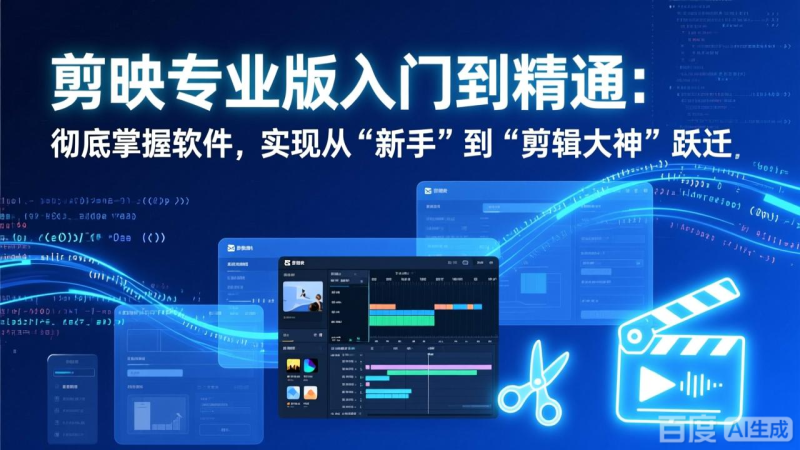 剪映专业版入门到精通:彻底掌握软件,实现从“新手”到“剪辑大神”跃迁-初遇资源网