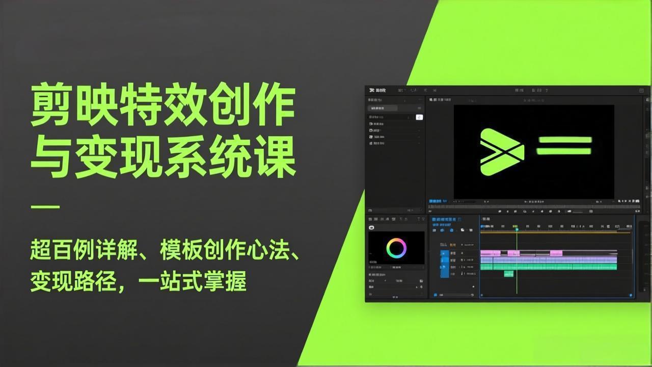 【中创网】剪映特效创作与变现系统课，超百例详解、模板创作心法、变现路径，一站式掌握 - 初遇资源网