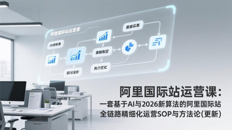 阿里国际站运营课：一套基于AI与2026新算法的阿里国际站全链路精细化运营SOP与方法论(更新)-初遇资源网