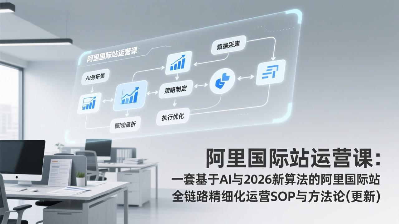 【中创网】阿里国际站运营课：一套基于AI与2026新算法的阿里国际站全链路精细化运营SOP与方法论(更新) - 初遇资源网