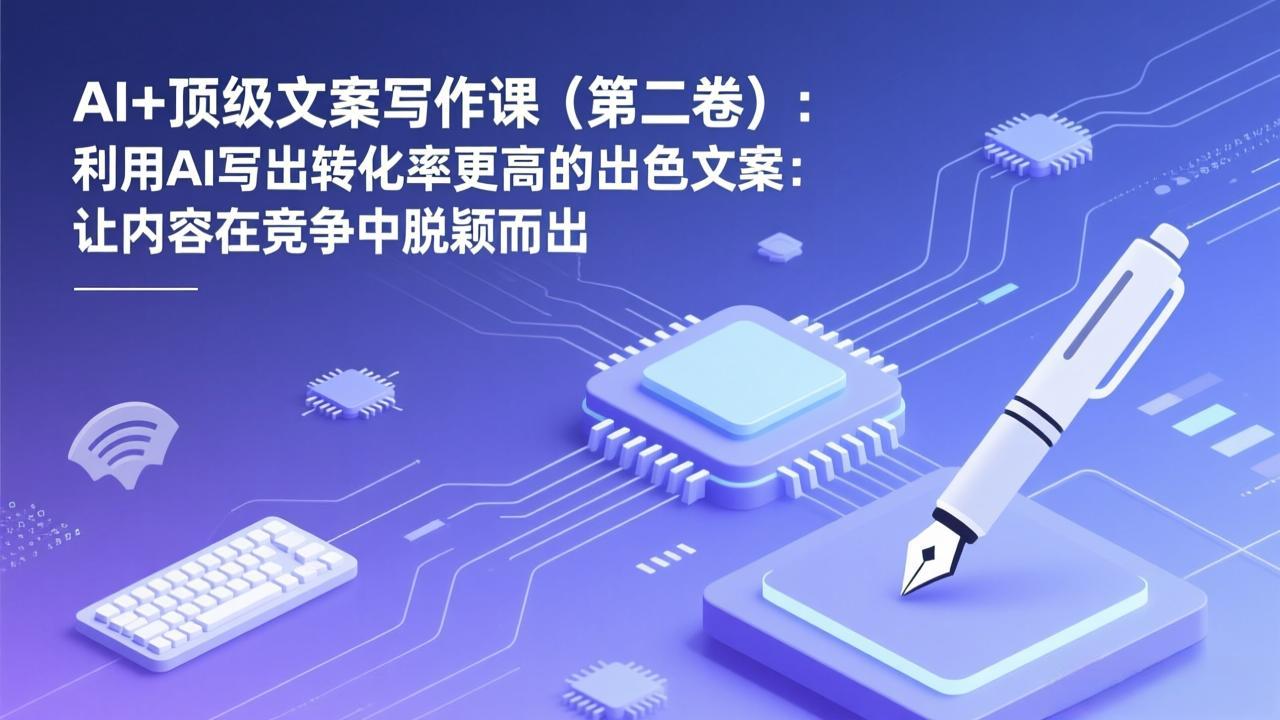 【中创网】AI+顶级文案写作课（第二卷）：利用AI写出转化率更高的出色文案：让内容在竞争中脱颖而出 - 初遇资源网