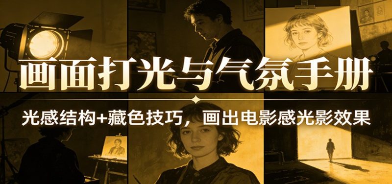 画面打光与气氛手册：光感结构+藏色技巧，画出电影感光影效果-初遇资源网