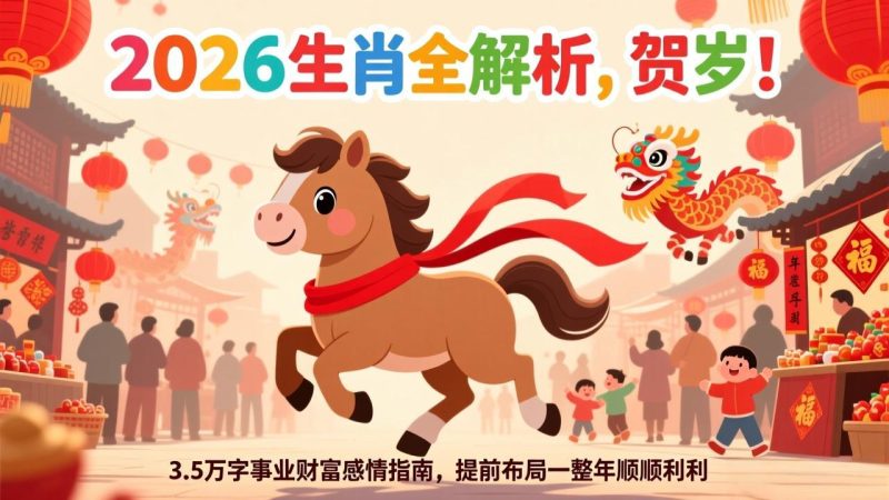 付费文章：贺岁！2026生肖全解析，3.5万字事业财富感情指南，提前布局一整年顺顺利利-初遇资源网