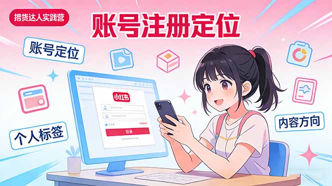 小红书带货达人实战营:账号注册定位、内容创作、选品策略、带货技巧、流量运营等-初遇资源网