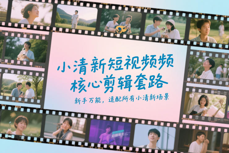 小清新短视频核心剪辑套路，新手万能，适配所有小清新场景-初遇资源网