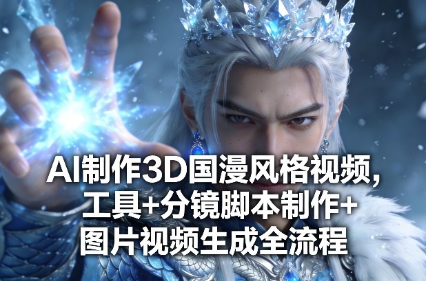 AI制作3D国漫风格视频,工具+分镜脚本制作+图片视频生成全流程-初遇资源网