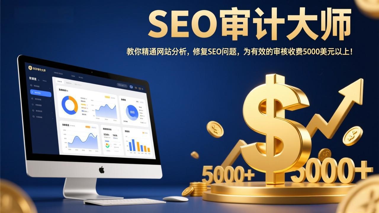 SEO审计大师:教你精通网站分析,修复SEO问题,为有效的审核收费5000美元以上!-初遇资源网