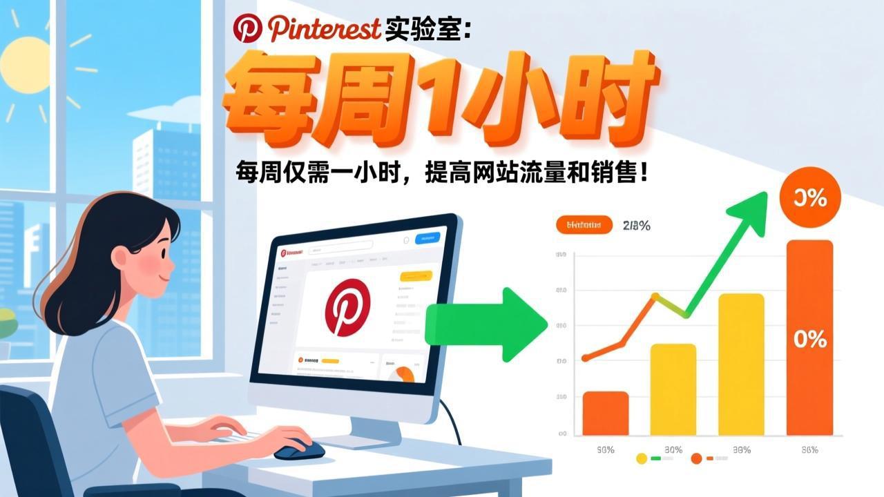 Pinterest实验室:每周仅需一小时,提高网站流量和销售!-初遇资源网