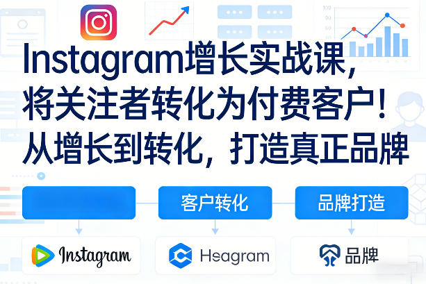 Instagram增长实战课,将关注者转化为付费客户!从增长到转化,打造真正品牌(双语字幕)-初遇资源网