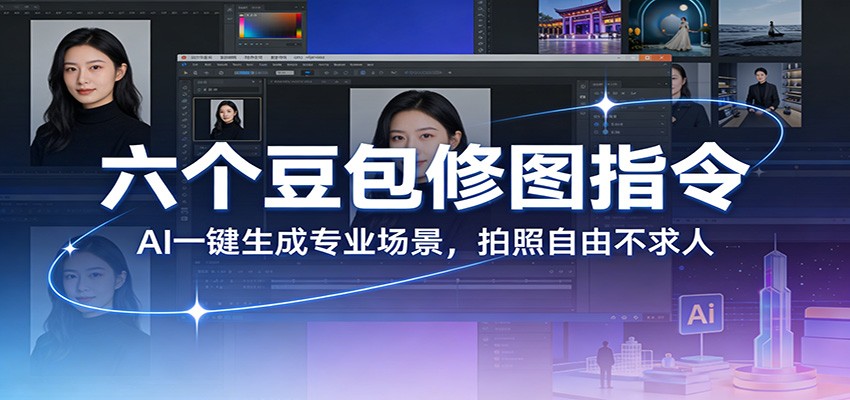 六个豆包修图指令：AI 一键生成专业场景，拍照自由不求人-初遇资源网