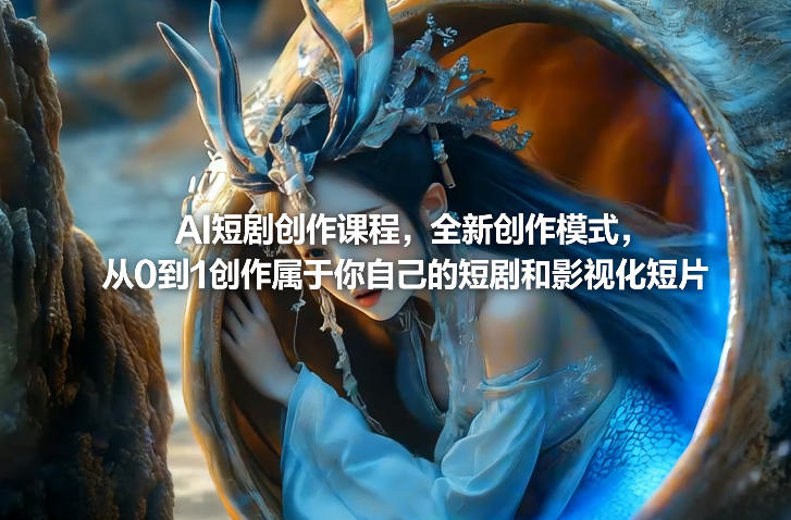 AI短剧创作课程,全新创作模式,从0到1创作属于你自己的短剧和影视化短片-初遇资源网