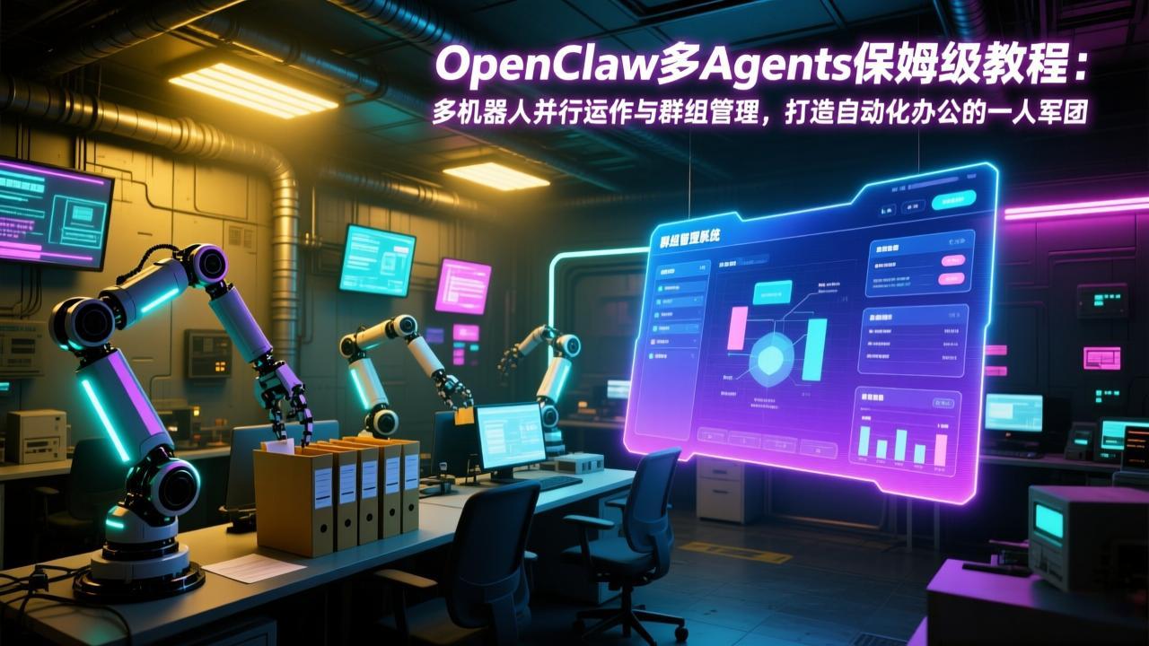 OpenClaw多Agents保姆级教程:多机器人并行运作与群组管理,打造自动化办公的一人军团-初遇资源网