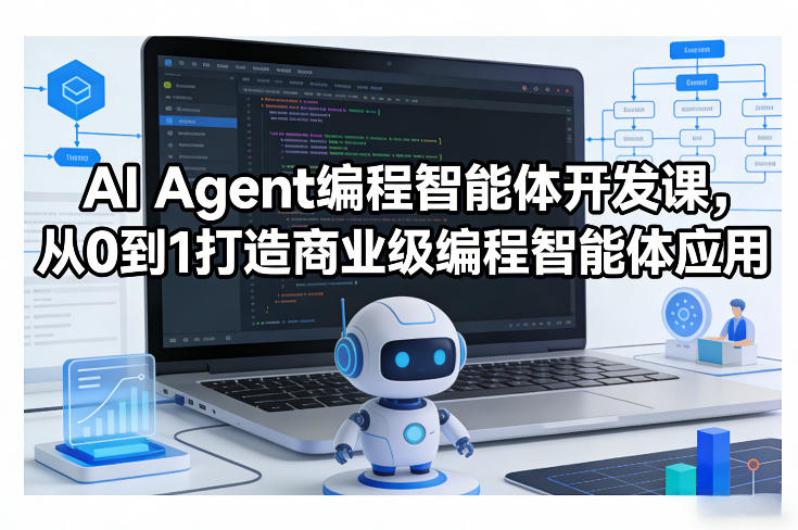 AI Agent编程智能体开发课,从0到1打造商业级编程智能体应用-初遇资源网