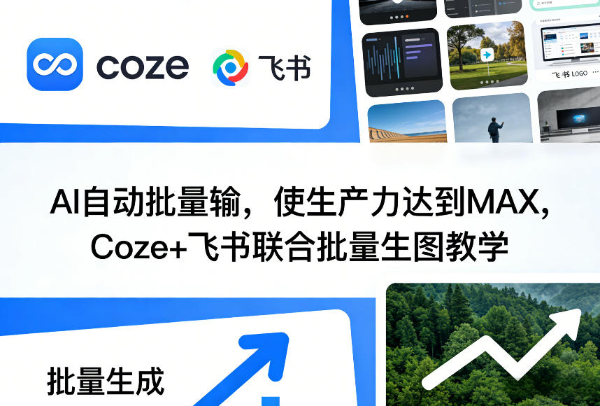 AI自动批量输,使生产力达到MAX,Coze+飞书联合批量生图教学-初遇资源网