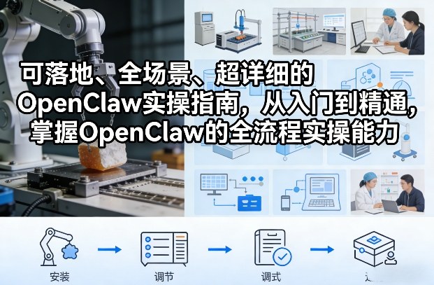 可落地、全场景、超详细的OpenClaw实操指南，从入门到精通，掌握OpenClaw的全流程实操能力-初遇资源网