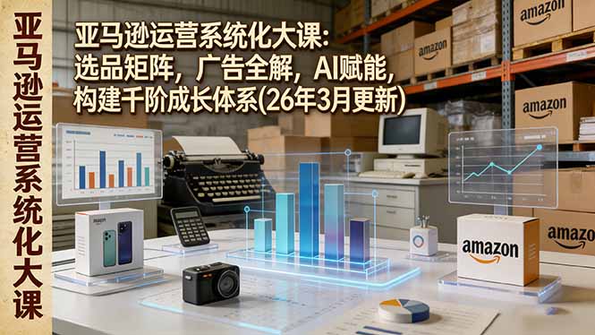 亚马逊运营系统化大课：选品矩阵，广告全解，AI赋能，构建千阶成长体系(26年3月更新)-初遇资源网