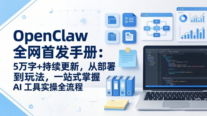 OpenClaw 全网首发手册:5万字+持续更新,从部署到玩法,一站式掌握 AI 工具实操全流程-初遇资源网