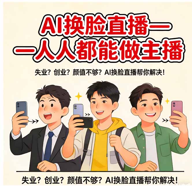 AI换脸直播，人人都能做主播-初遇资源网
