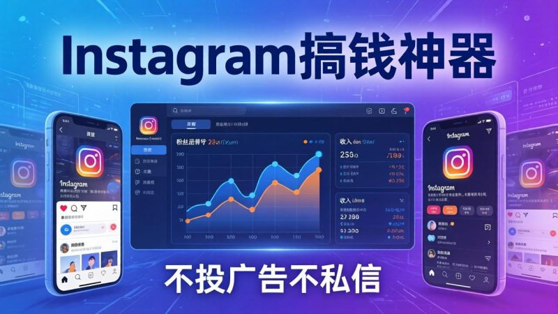 Instagram搞钱神器：月涨6万粉+月入5万刀，不投广告不私信，靠算法+低价产品-初遇资源网