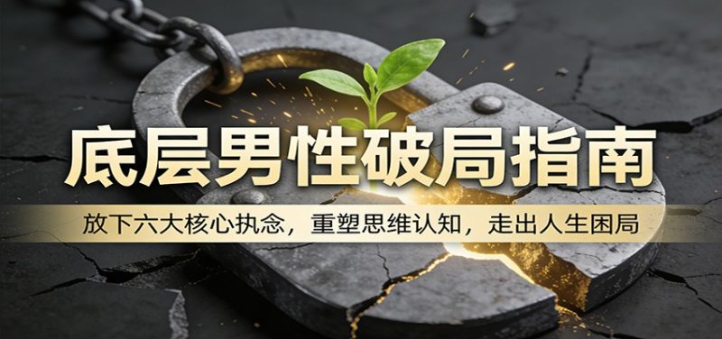 底层男性破局指南：放下六大核心执念，重塑思维认知，走出人生困局-初遇资源网