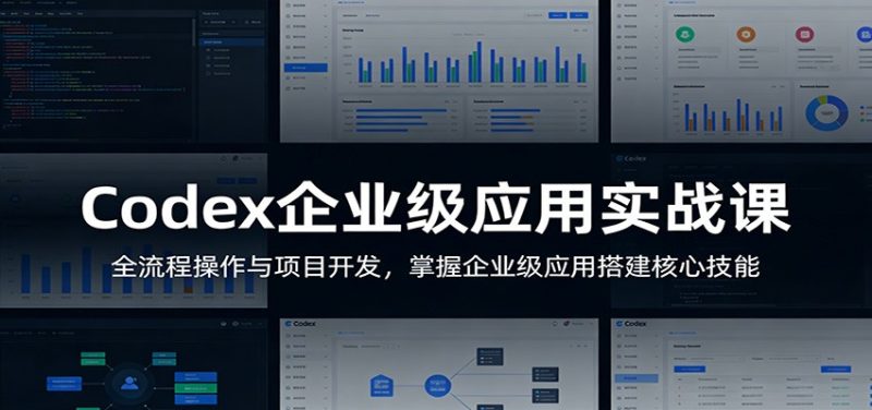 Codex企业级应用实战课：全流程操作与项目开发，掌握企业级应用搭建核心技能-初遇资源网