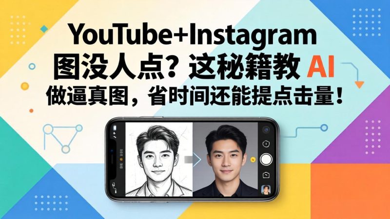 YouTube+Instagram 图没人点？这秘籍教 AI 做逼真图，省时间还能提点击量-初遇资源网