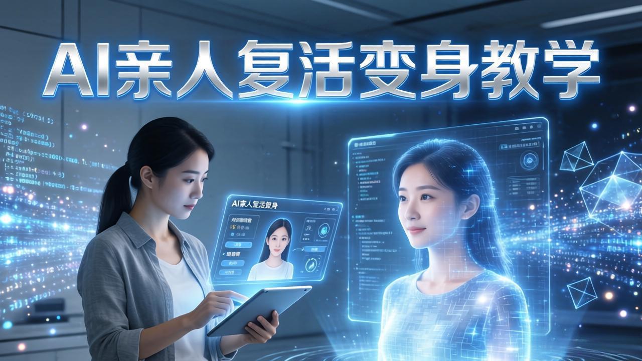 【中创网】AI亲人复活变身教学，最近超级火爆的项目，涨粉超级快，私域引流代做服务，收徒等 - 初遇资源网