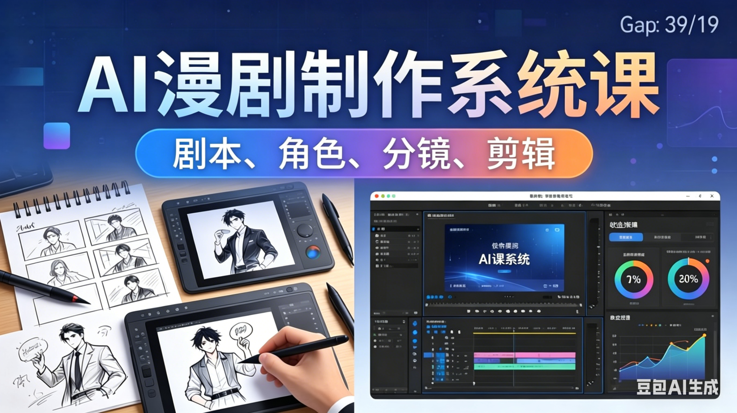 【中创网】AI漫剧制作系统课:0基础从0到1学会AI制作,掌握剧本、角色、分镜、剪辑全套技能,轻松做号变现 - 初遇资源网