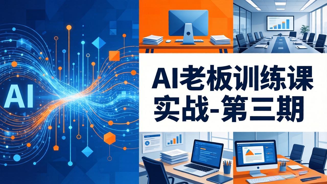 【中创网】AI老板训练课实战-第三期：AI+内容应用落地教学，从0到1打通AI变现完整路径 - 初遇资源网