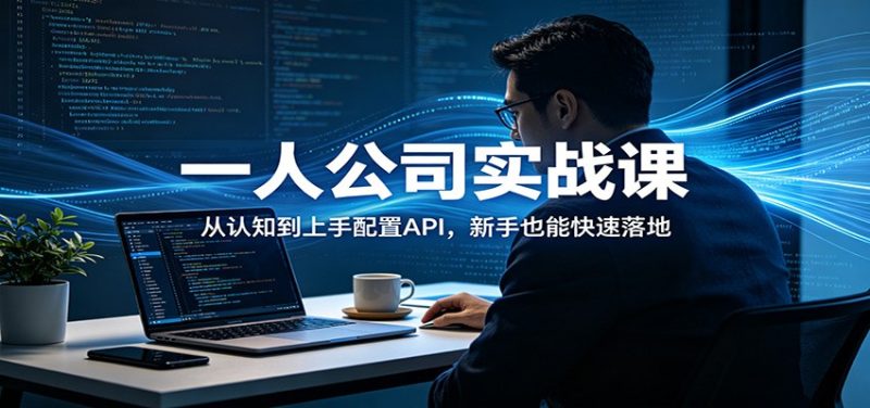 一人公司实战课：从认知到上手配置API，新手也能快速落地-初遇资源网
