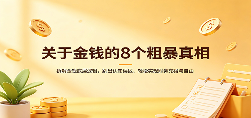【福缘网创】关于金钱的8个粗暴真相：拆解金钱底层逻辑，跳出认知误区，轻松实现财务充裕与自由 - 初遇资源网