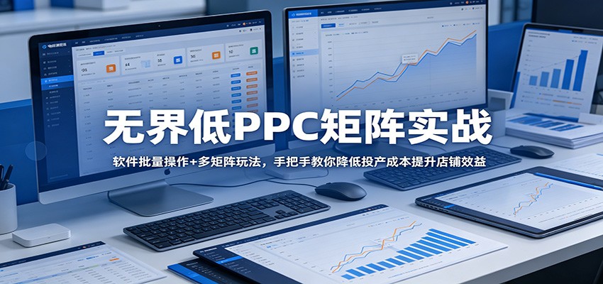 【福缘网创】无界低PPC矩阵实战：软件批量操作+多矩阵玩法，手把手教你降低投产成本提升店铺效益 - 初遇资源网