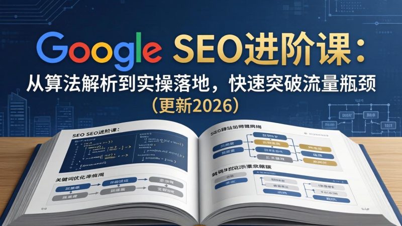 Google SEO进阶课：从算法解析到实操落地，快速突破流量瓶颈（更新2026）-初遇资源网