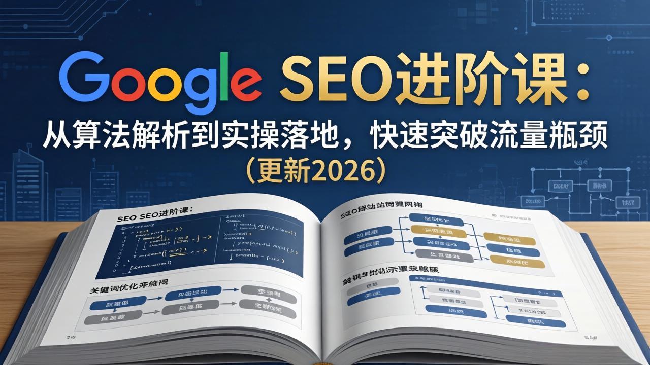【中创网】Google SEO进阶课：从算法解析到实操落地，快速突破流量瓶颈（更新2026） - 初遇资源网